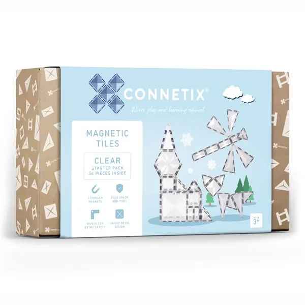Connetix Clear Starter Pack 34 Pc