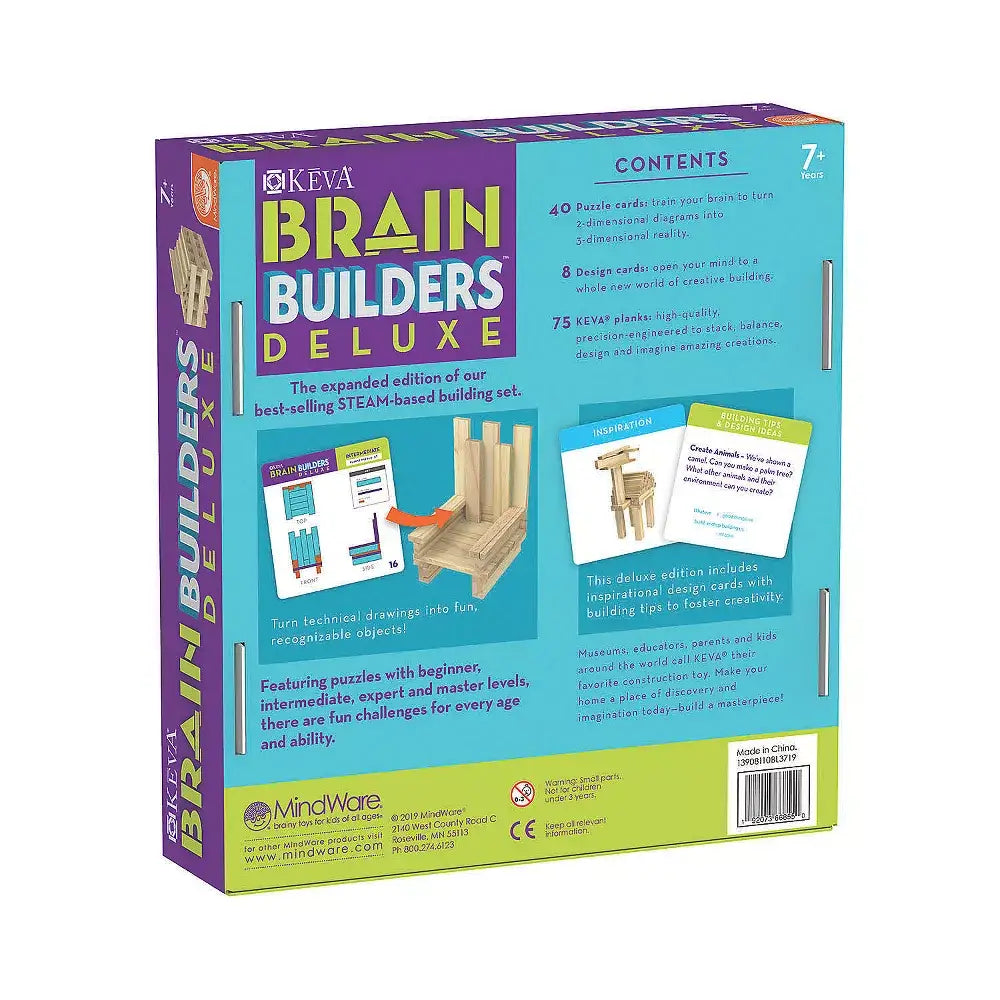 Brain Builders Deluxe Wooden Plank Set