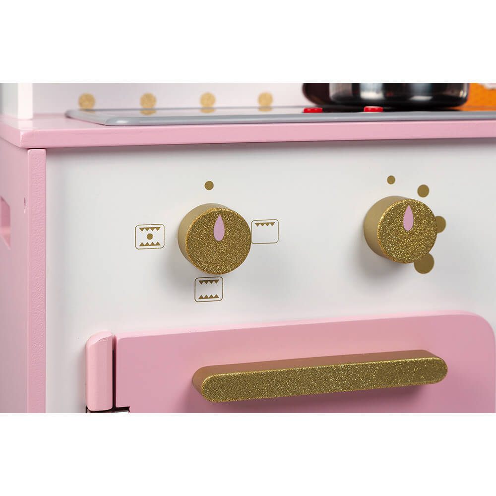 Janod - Candy Chic Big Wooden Kitchen - For children from the Age of 3