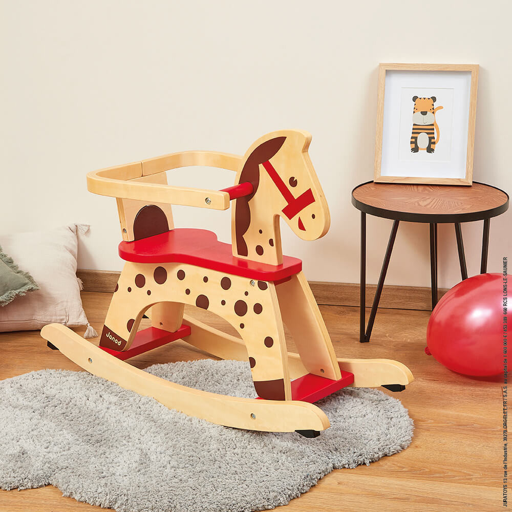 Caramel rocking horse