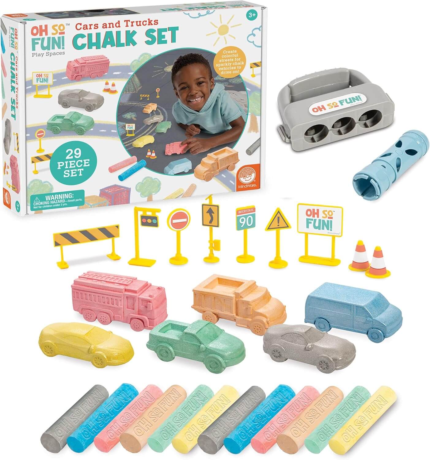 Oh So Fun! Cars and Trucks Chalk Set