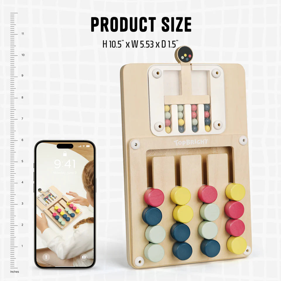 Color Challenge Slide Puzzle Board by Topbright.