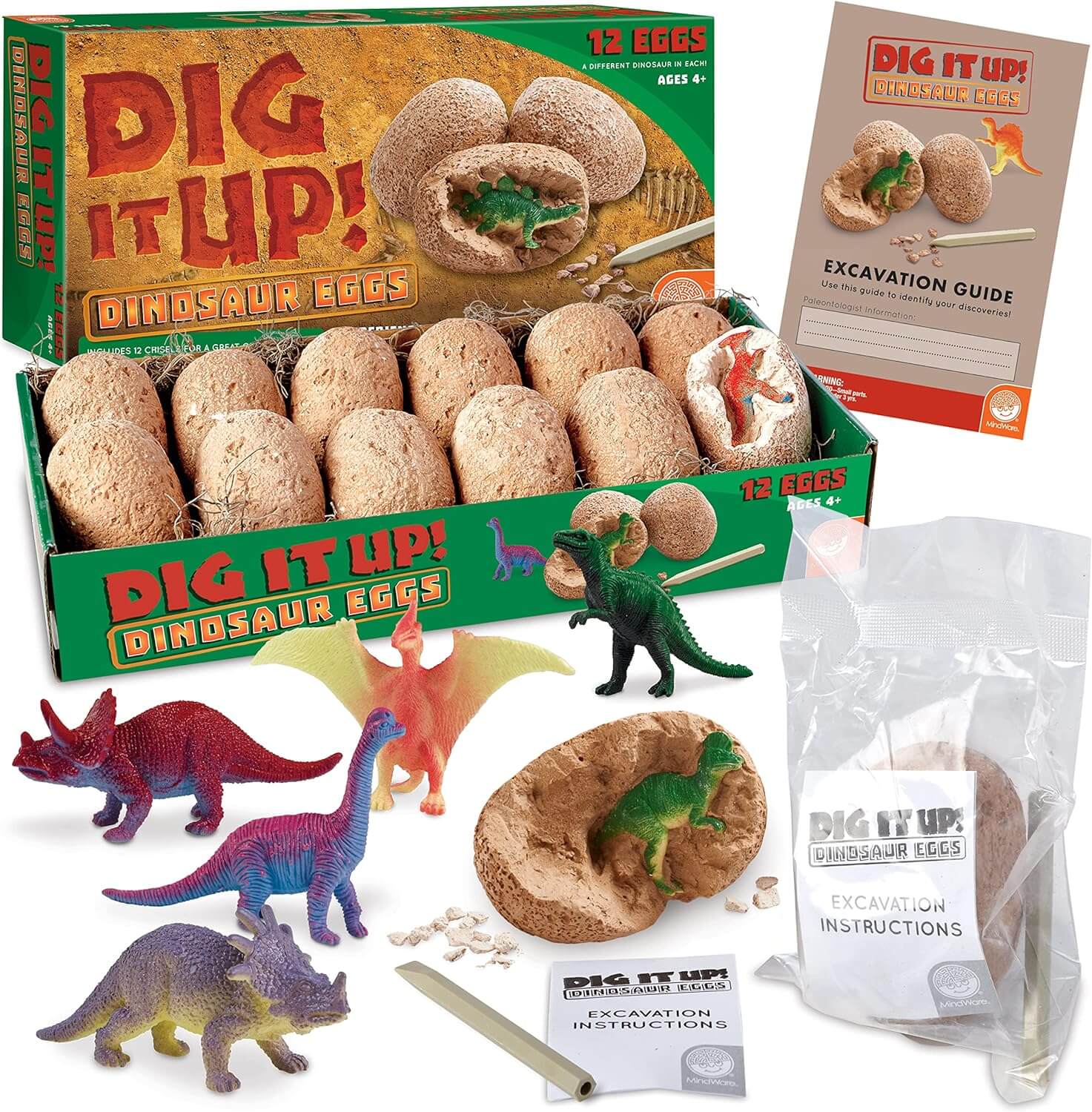 Dig It Up! Dinosaur eggs excavation kit - Main Image
