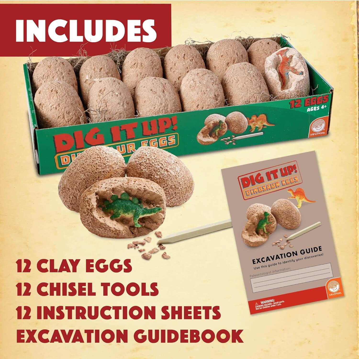 Dig It Up! Dinosaur eggs excavation kit