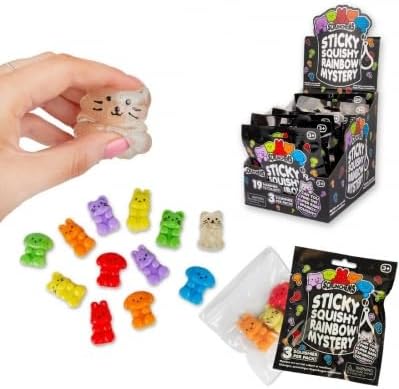 Scrunchems Sticky Squishy Rainbow Mystery 3 Per Pack