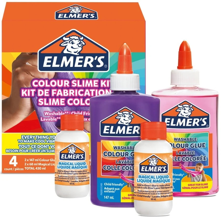 Elmer's Colour Slime Kit - Everything You Need To Make Cool Vibrant Slime!