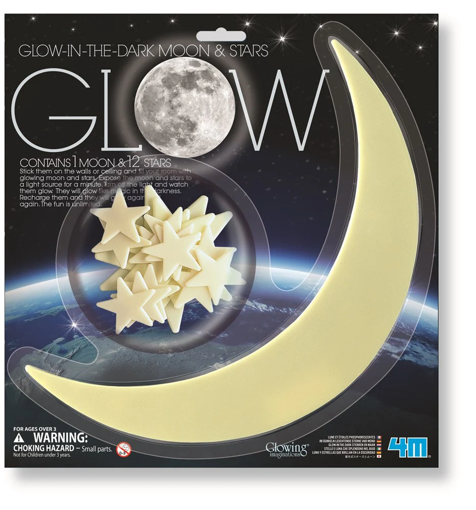 Glow In The Dark Moon And Stars