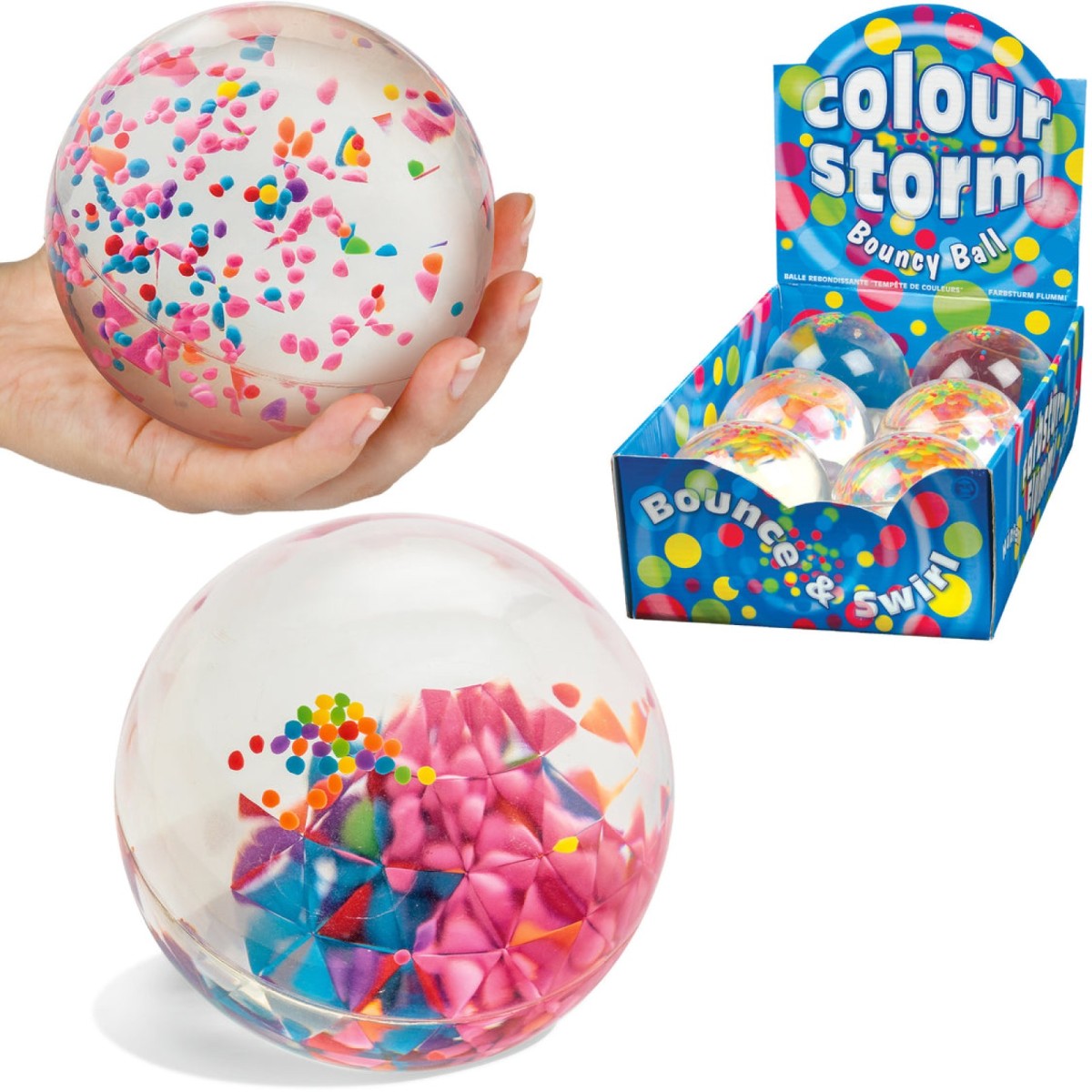 Colour Storm Bouncy Ball