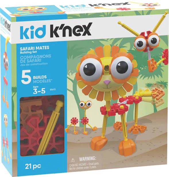 Kid K'NEX - Safari Mates 21 Pc/ 5 Model Building Set