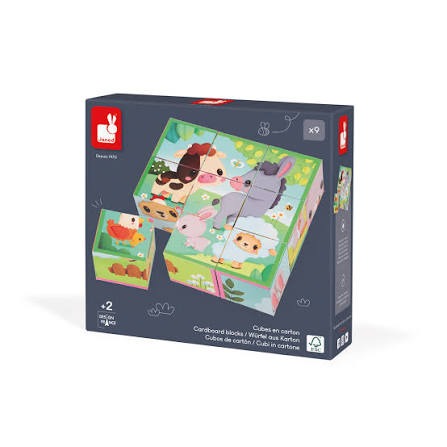 Farm Animals Cardboard Blocks