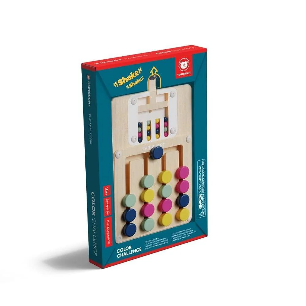 Color Challenge Slide Puzzle Board by Topbright.