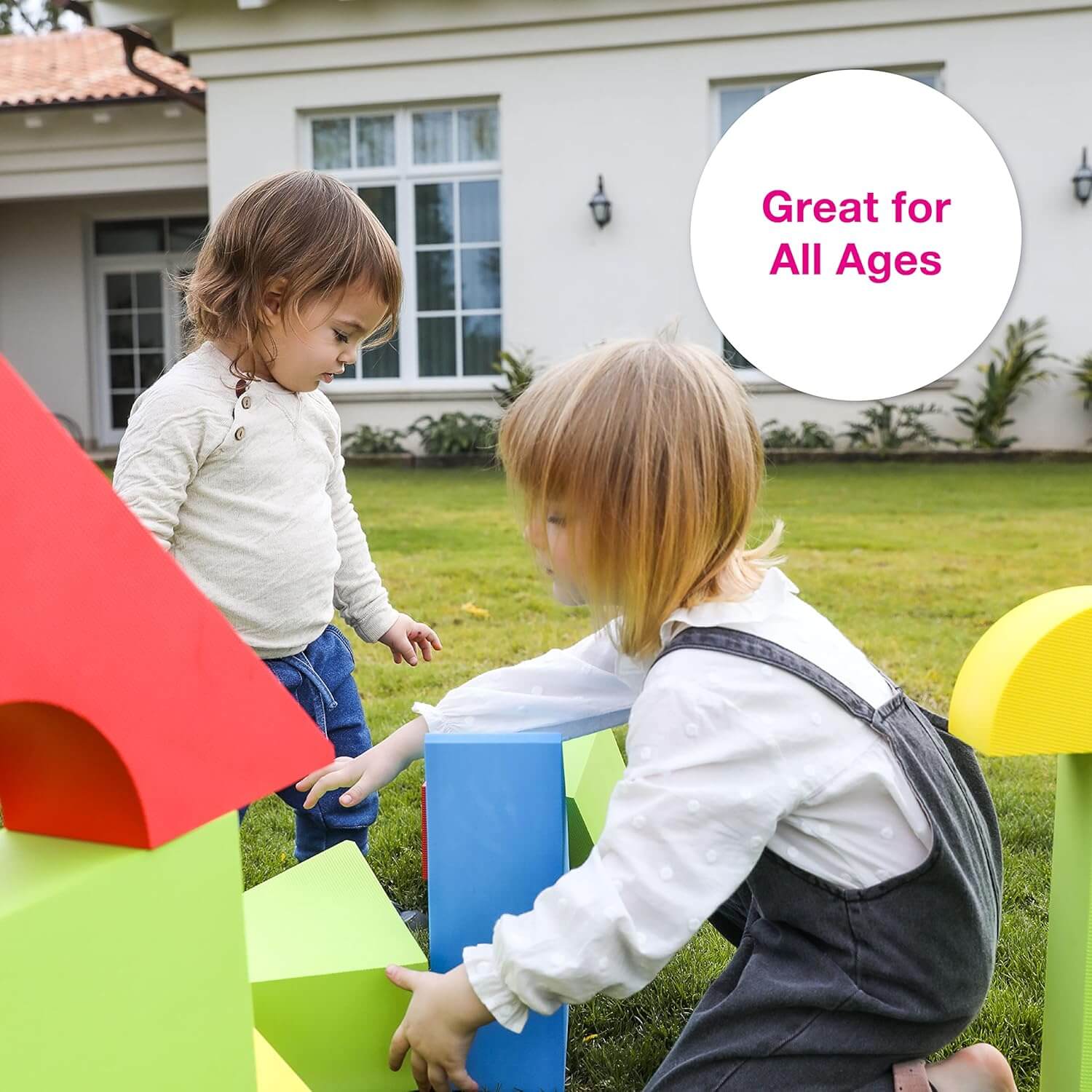 Edushape Giant Colour Edu-Blocks 16-Piece | Soft Foam Building Blocks