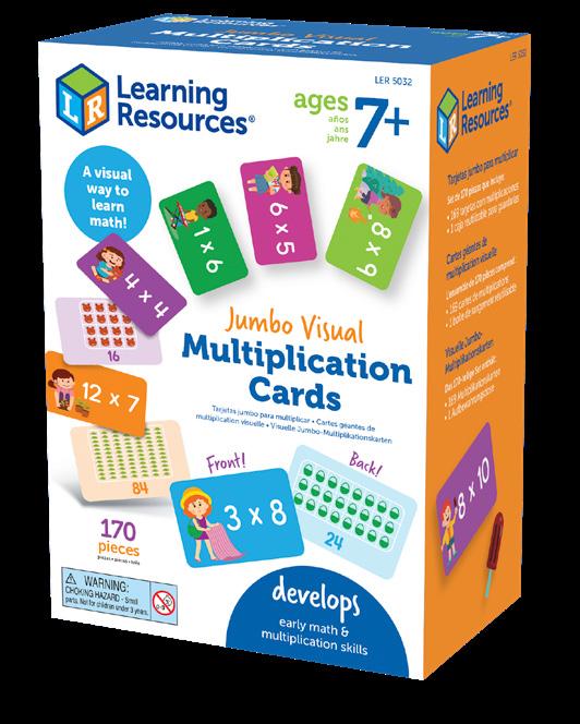 Jumbo Visual Multiplication Cards