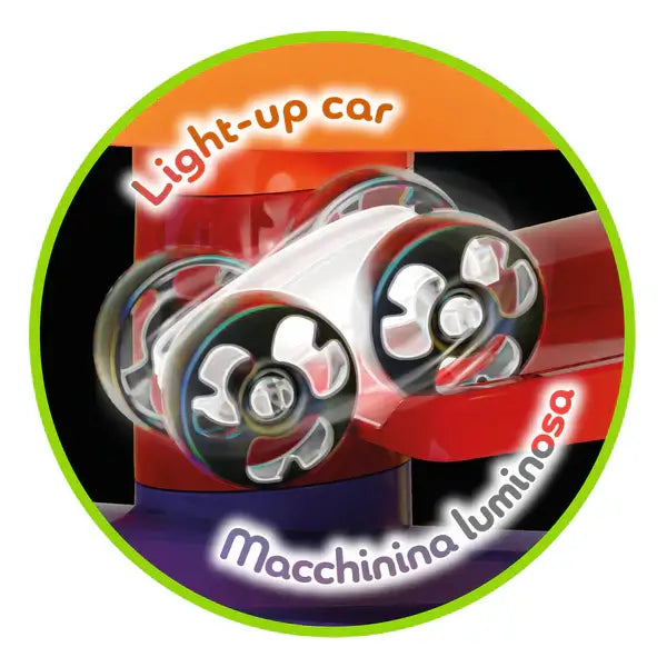 Quercetti Flip Car Racetrack – Dynamic Flip Ramp Racing Toy