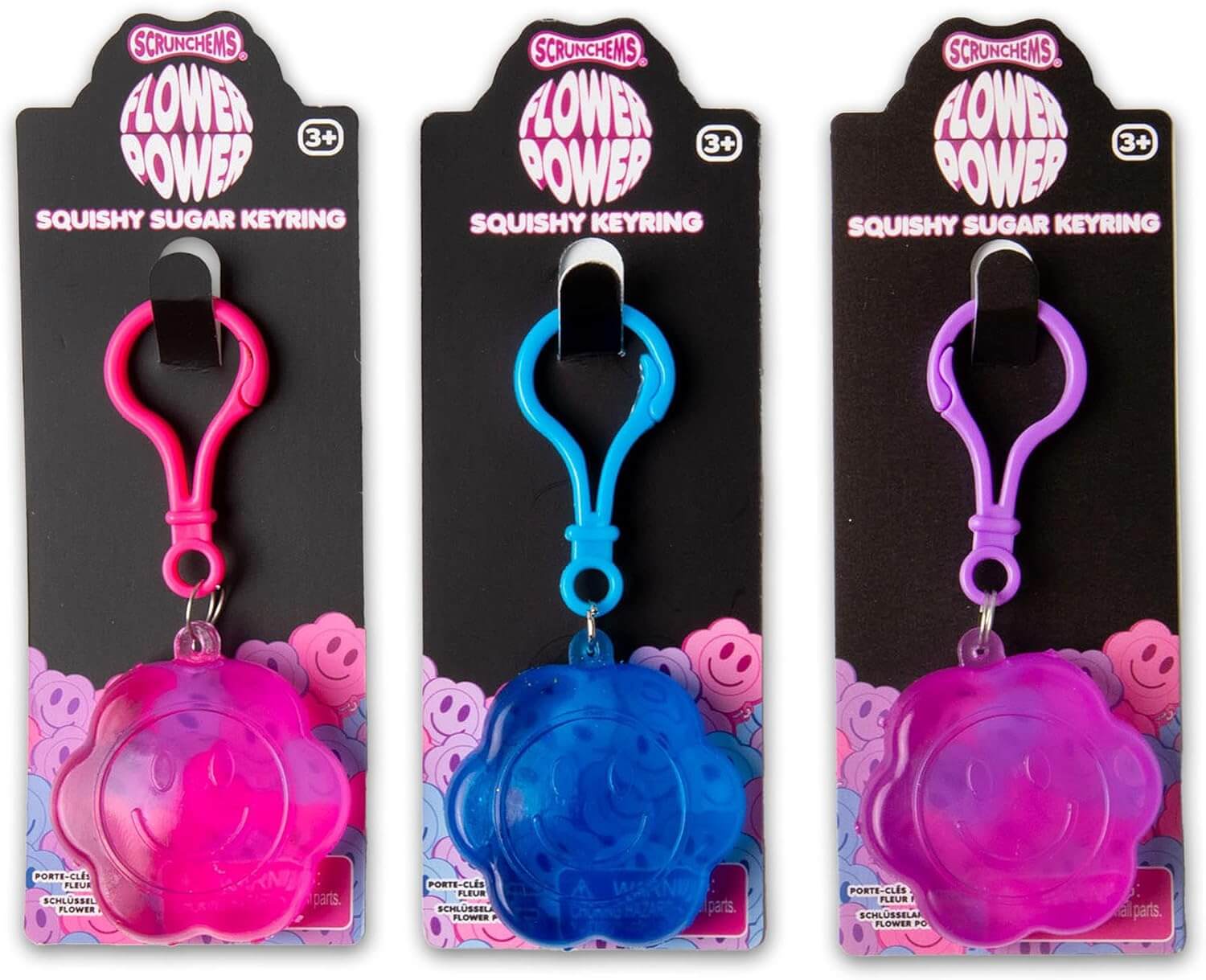 Scrunchems Flower Power Squishy Sugar Keyring