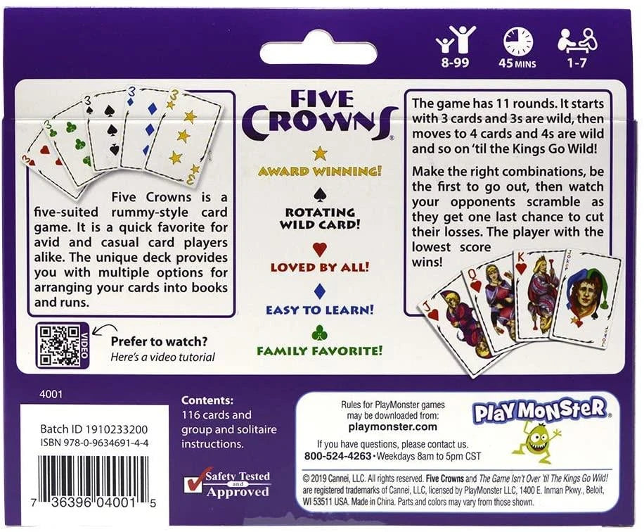 Five Crowns - Rummy Style Family Card Game