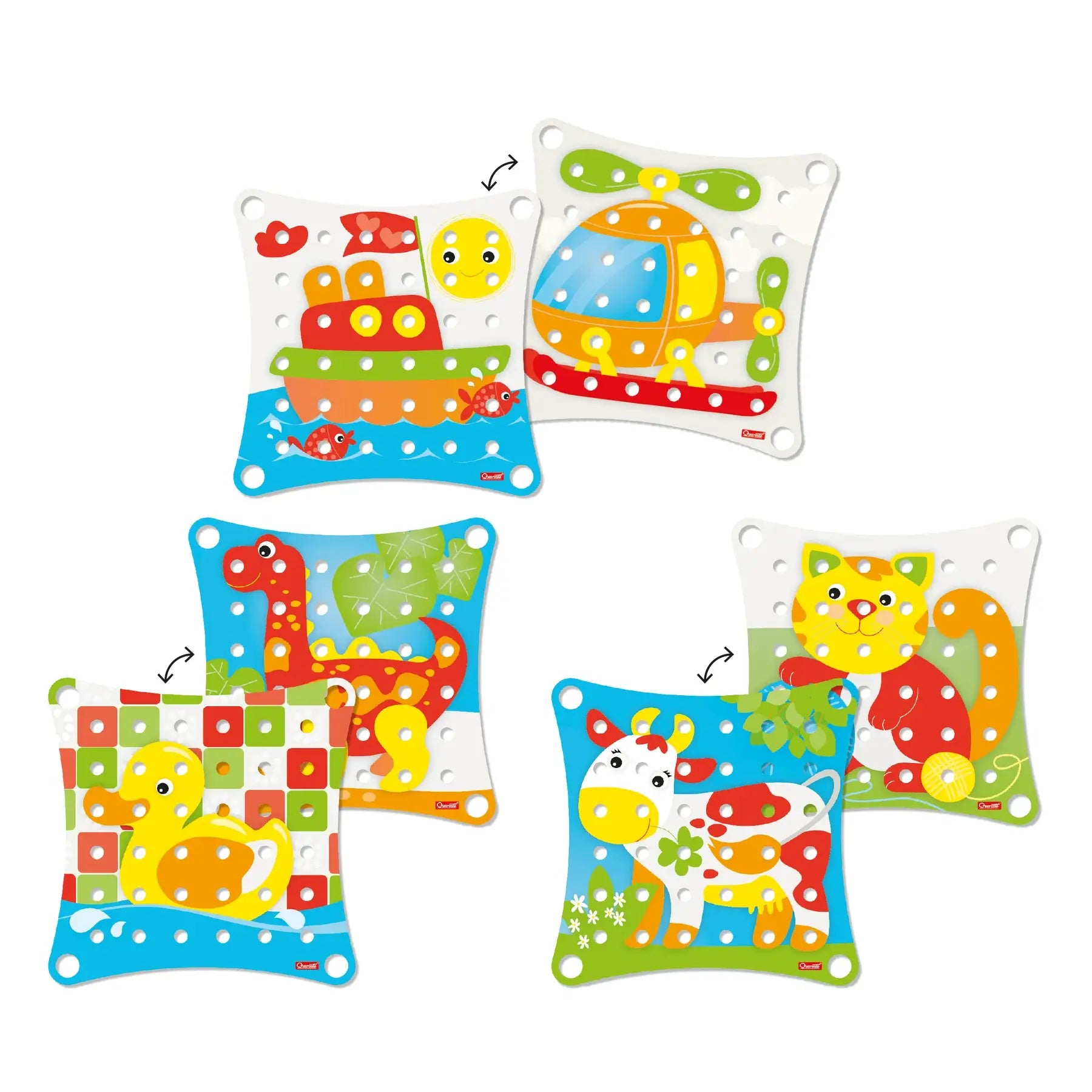 Quercetti Jumbo Peggy 41-Piece – Creative Fun for Kids of Ages 2+