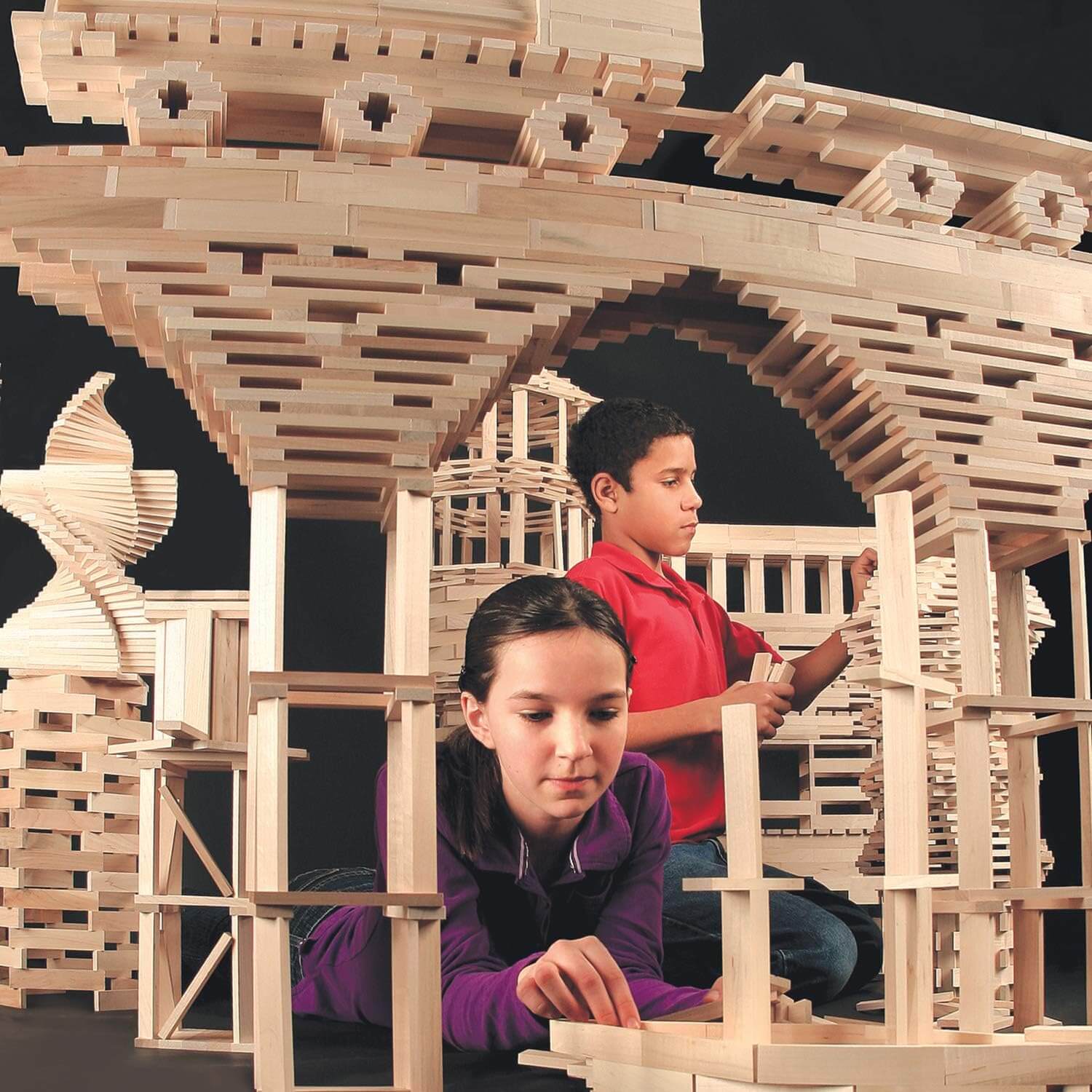 STEM KEVA Maple 1,000 Plank Classroom Set with Wooden Storage Bin Primary School Engineering STEM SET