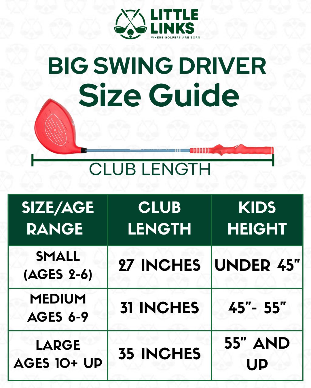 Big Swing Kids Golf Driver