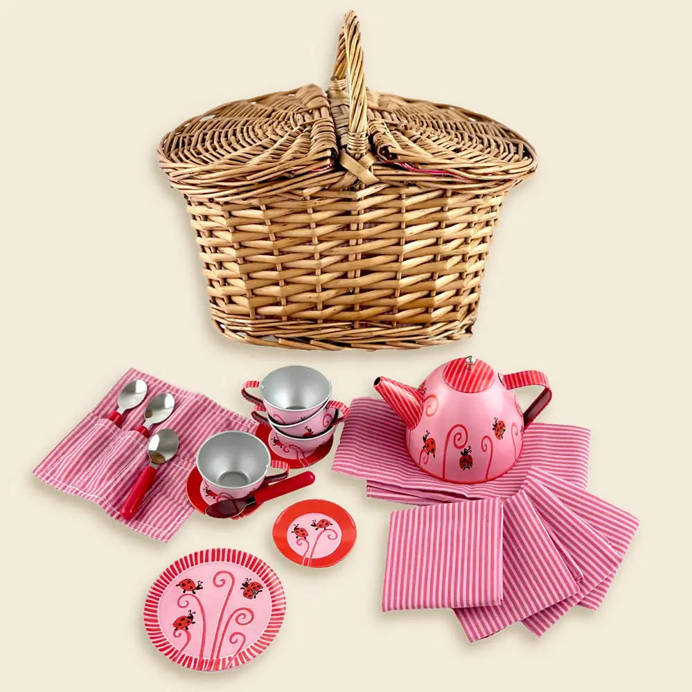 Tin Tea Set - Ladybug