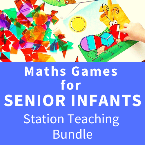 Maths Games for Senior Infants - Station Teaching Bundle