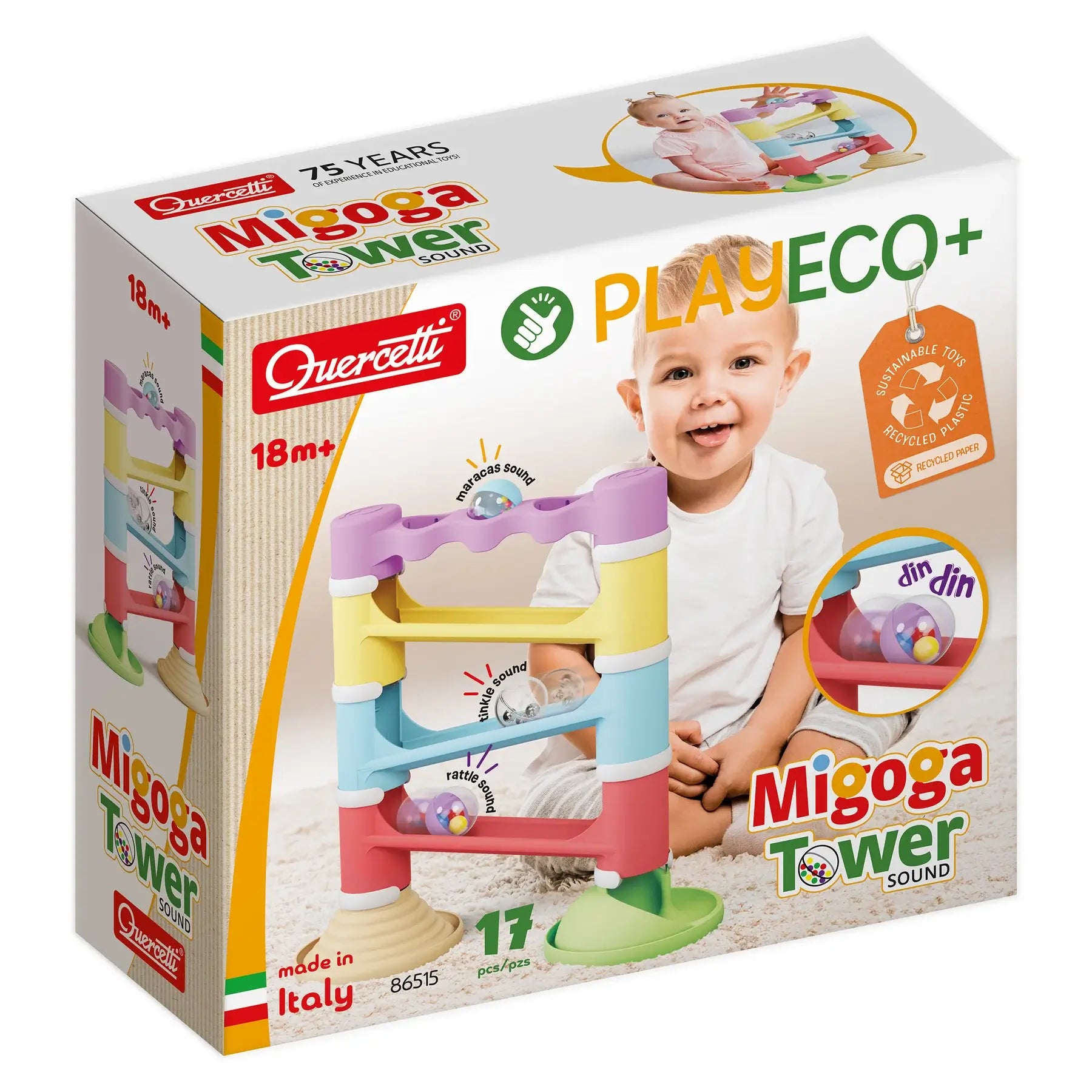 Quercetti Migoga Tower Sound Eco – Marble Run Sound Tower
