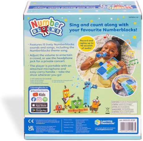 Learning Resources - Numberblocks Sing and Record Music Player