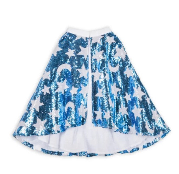 Sequin cosmic cape – Blue