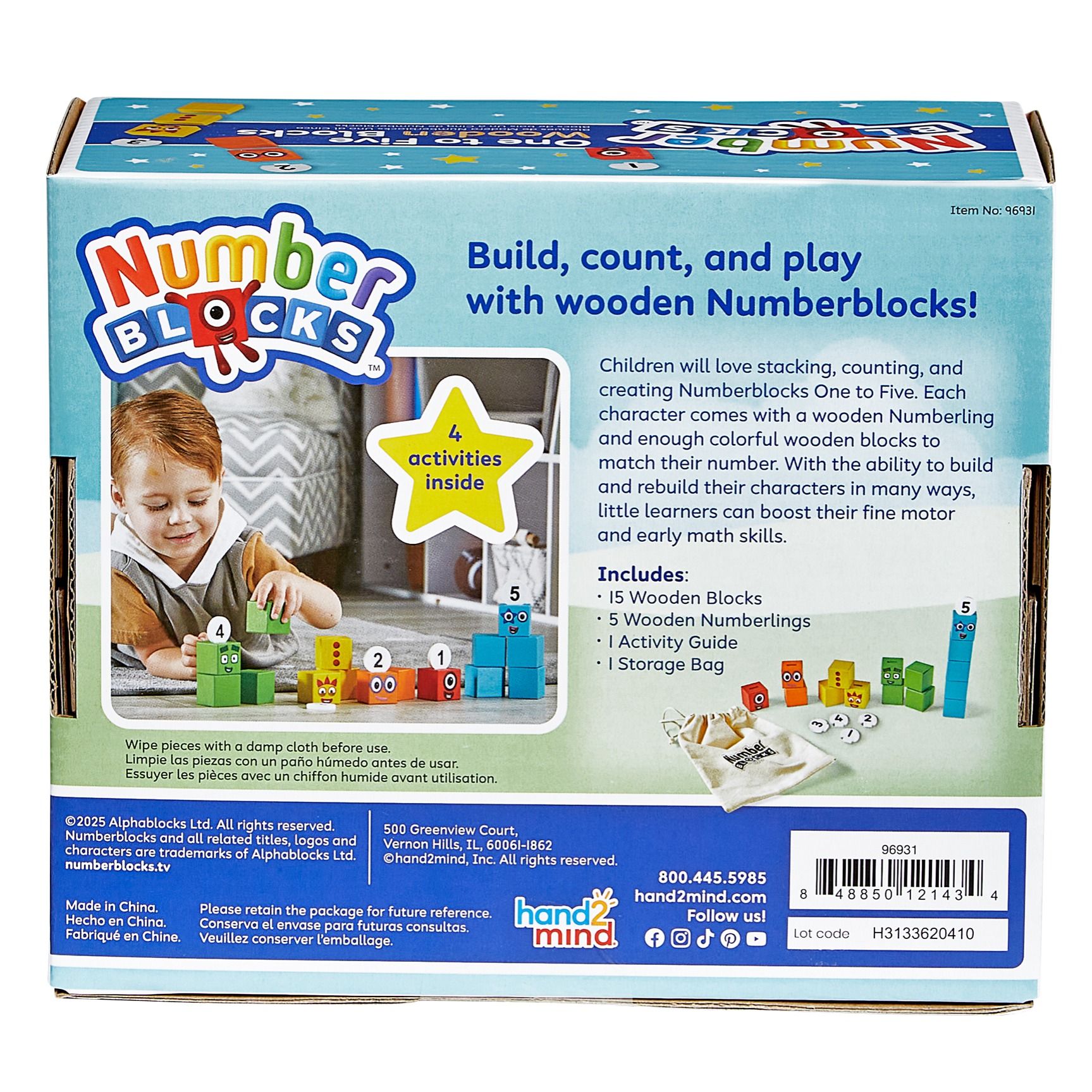Numberblocks One to Five Wooden Blocks Set