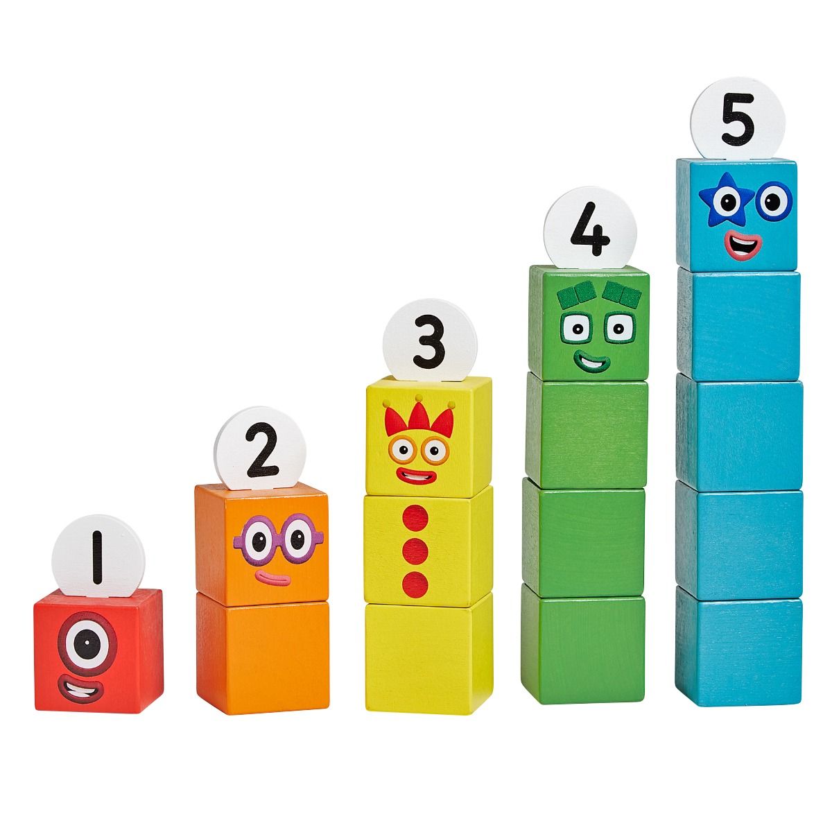 Numberblocks One to Five Wooden Blocks Set