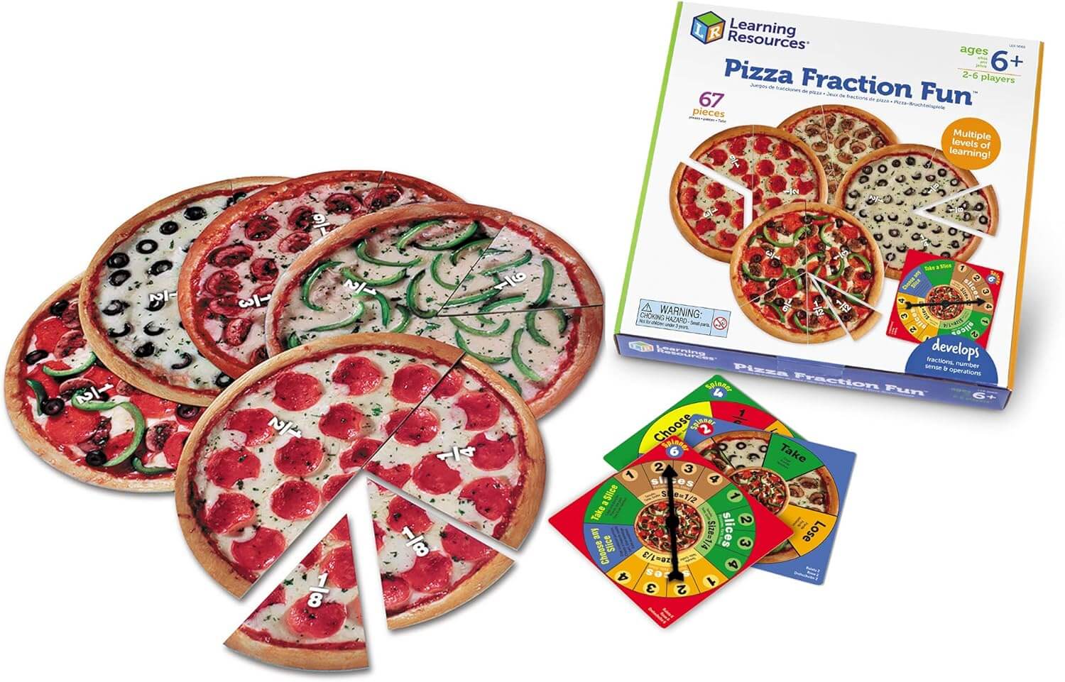 Learning Resources - Pizza Fraction Fun! Game