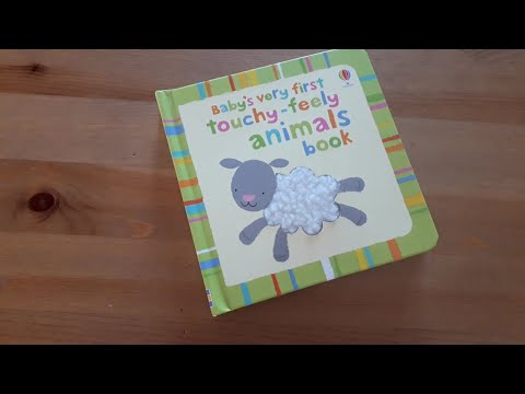 Baby's very first touchy-feely animals book