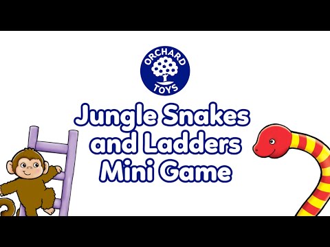 Jungle Snakes & Ladders Mini Game Orchard Toys