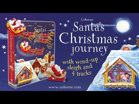 Santa's Christmas Journey with Wind-Up Sleigh
