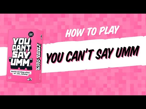 You Can't Say Umm Quiz Card Game