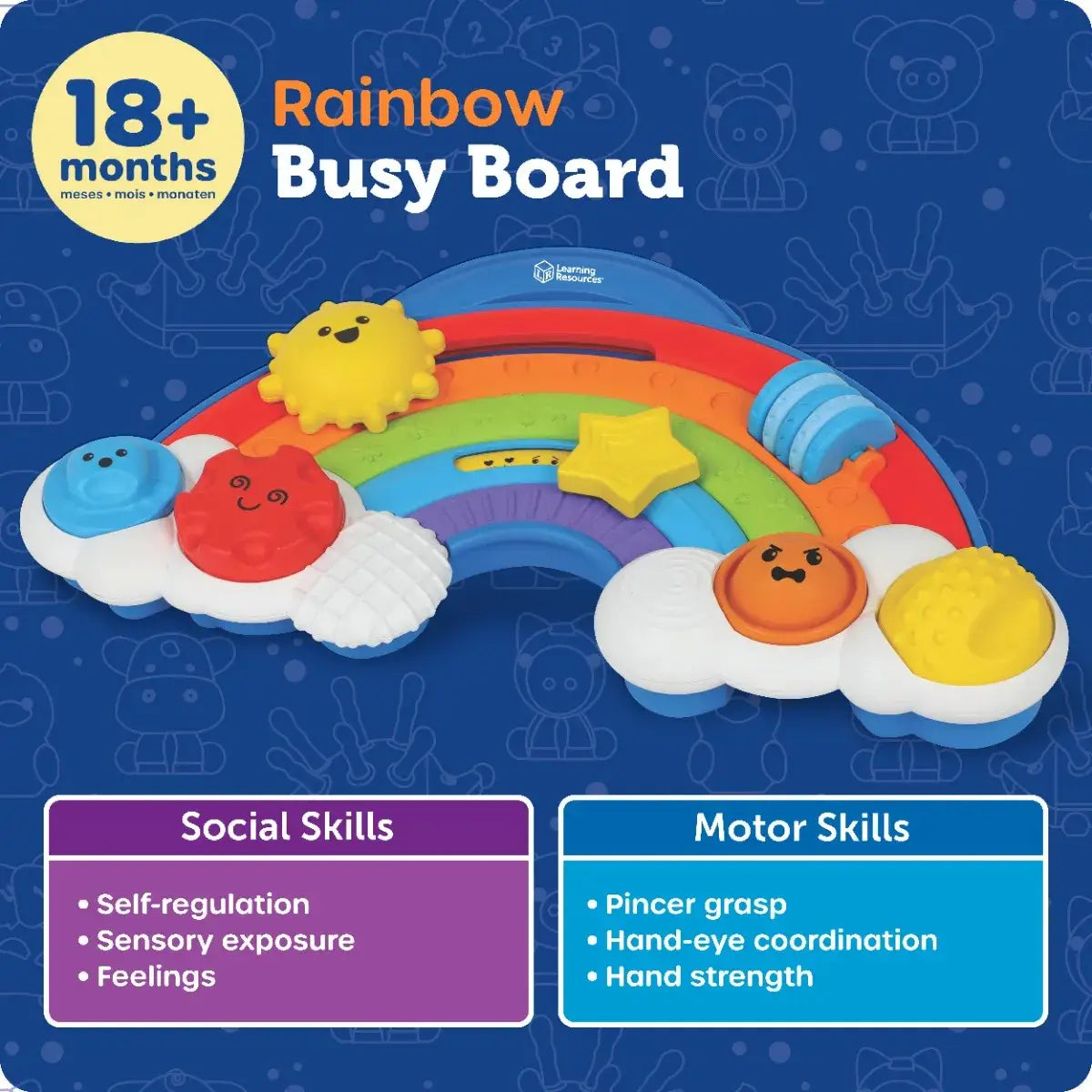 Learning Resources Rainbow Busy Board