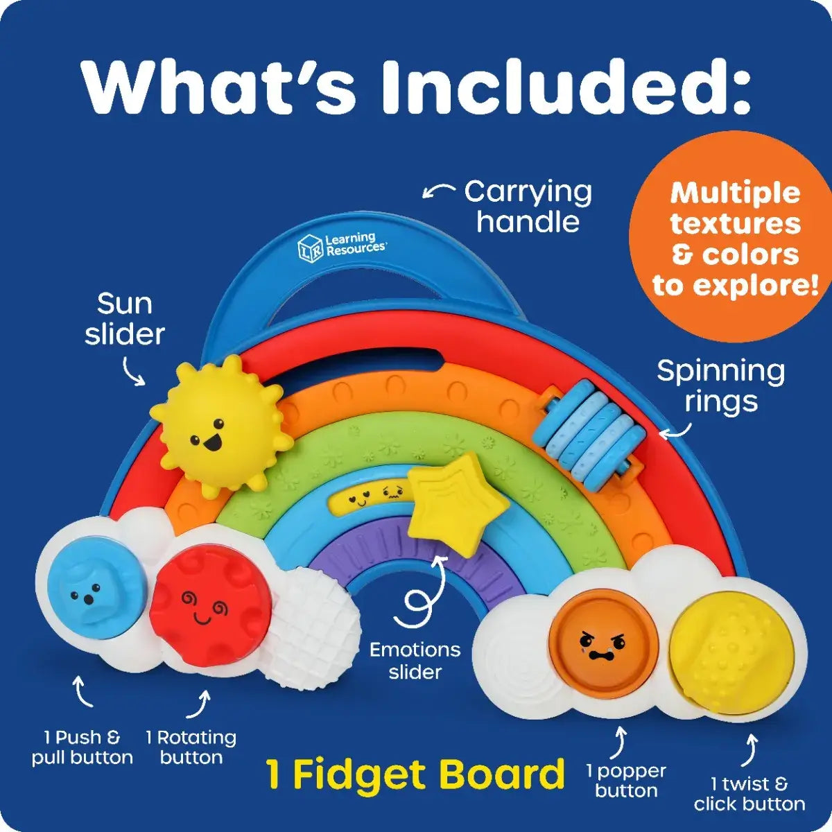 Learning Resources Rainbow Busy Board