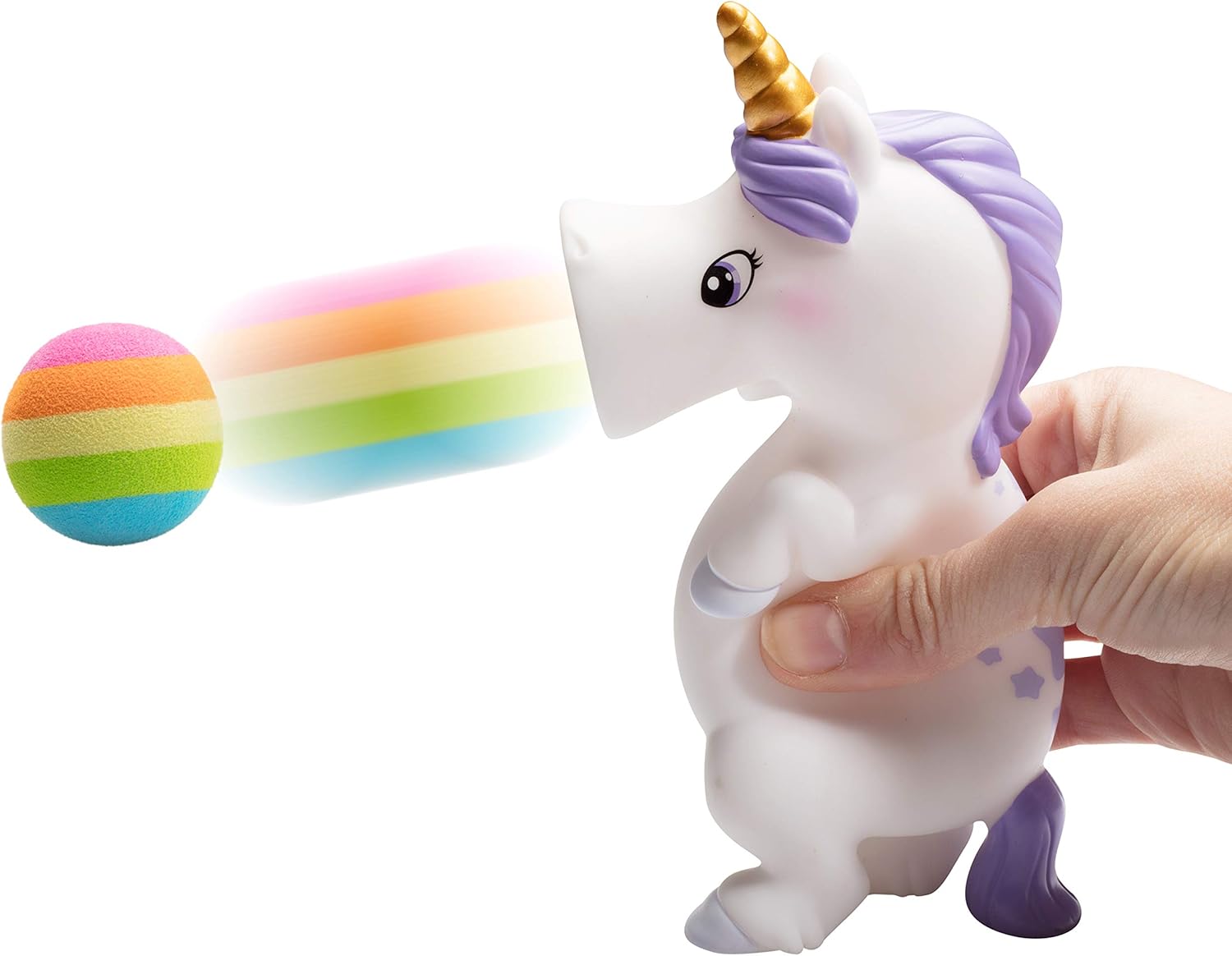Squeeze Popper Unicorn White