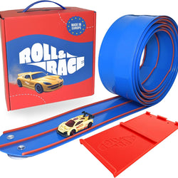 Roll & Race Flexible Car Track 4m – Viral Suction Cup Race Track for Toy Cars