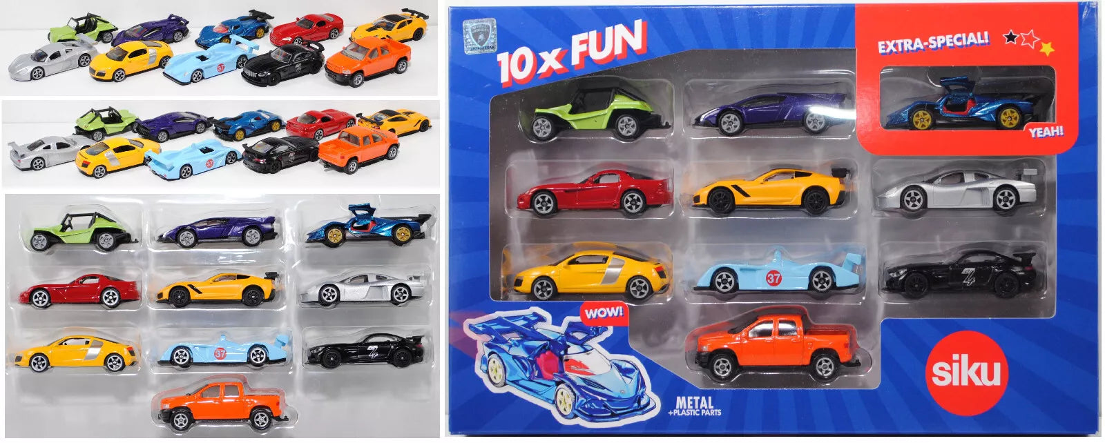 Gift Set 10 Sports Cars Siku