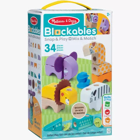 Blockables Safari Animals Building Set