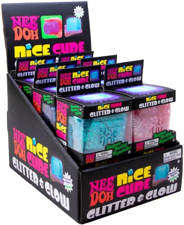 NeeDoh Nice Cube Glitter and Glow