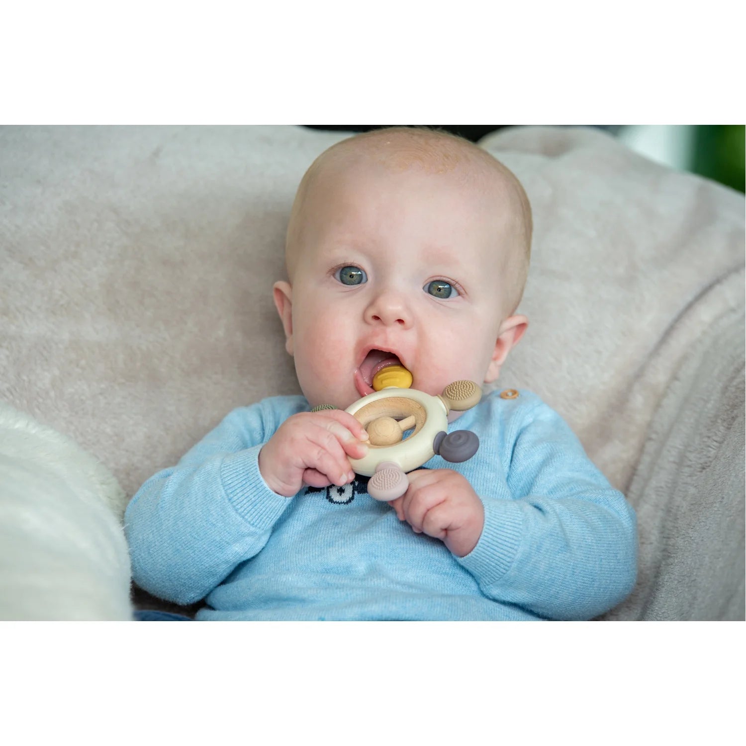 SiliSoft Rattle Teether (Earth)