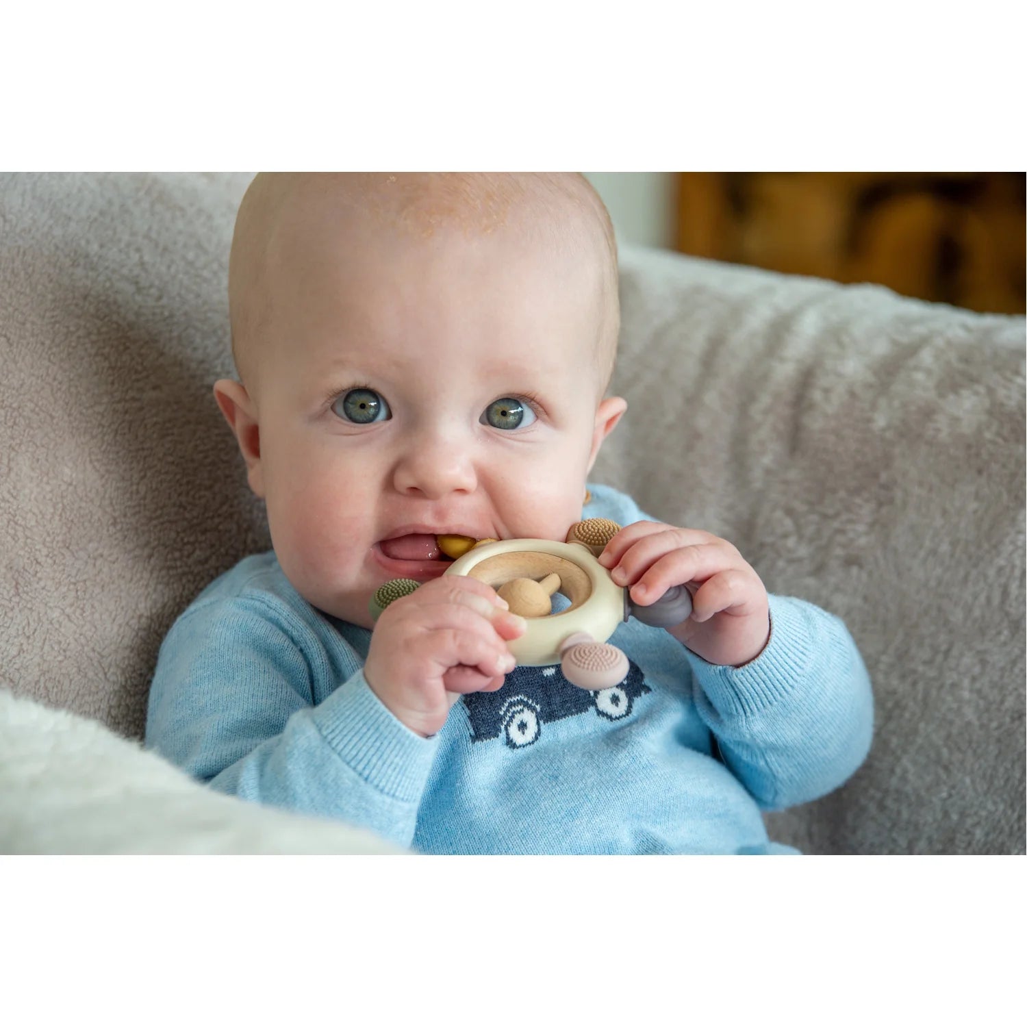 SiliSoft Rattle Teether (Earth)