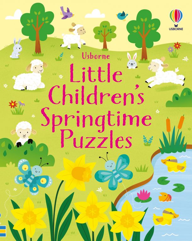 Cover of Usborne's Little Children's Springtime Puzzles activity book