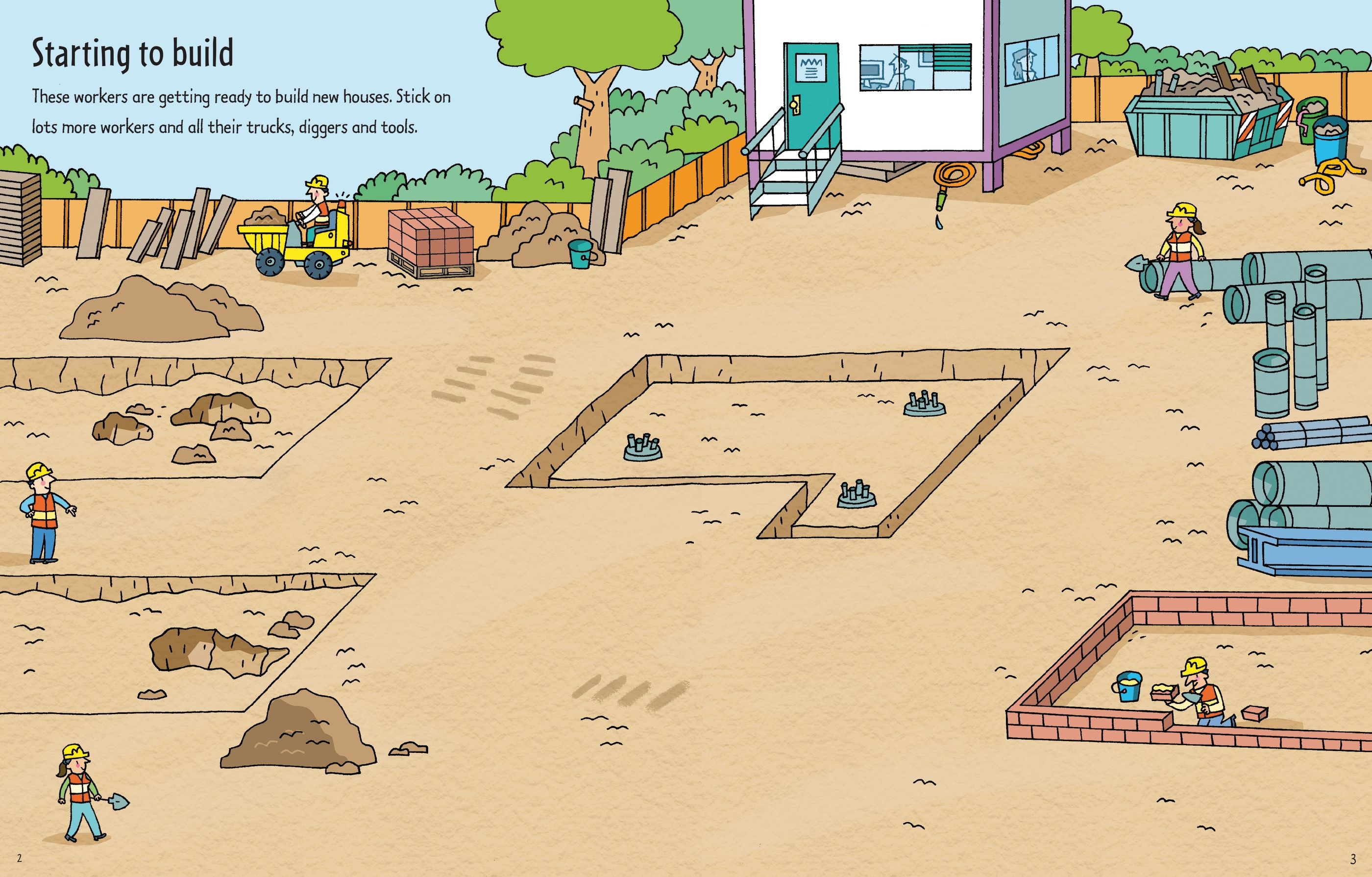 First Sticker Book Building Sites