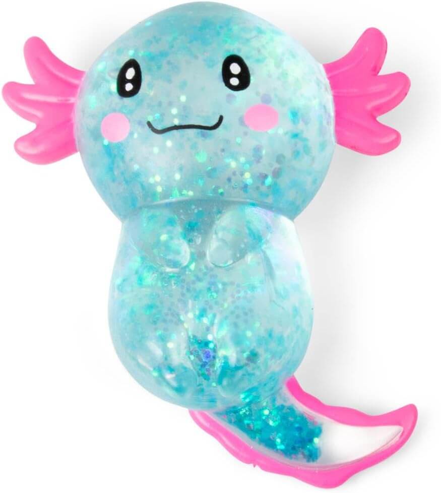 Scrunchems Sugar Axolotl – Glitter Sensory Squishy Toy