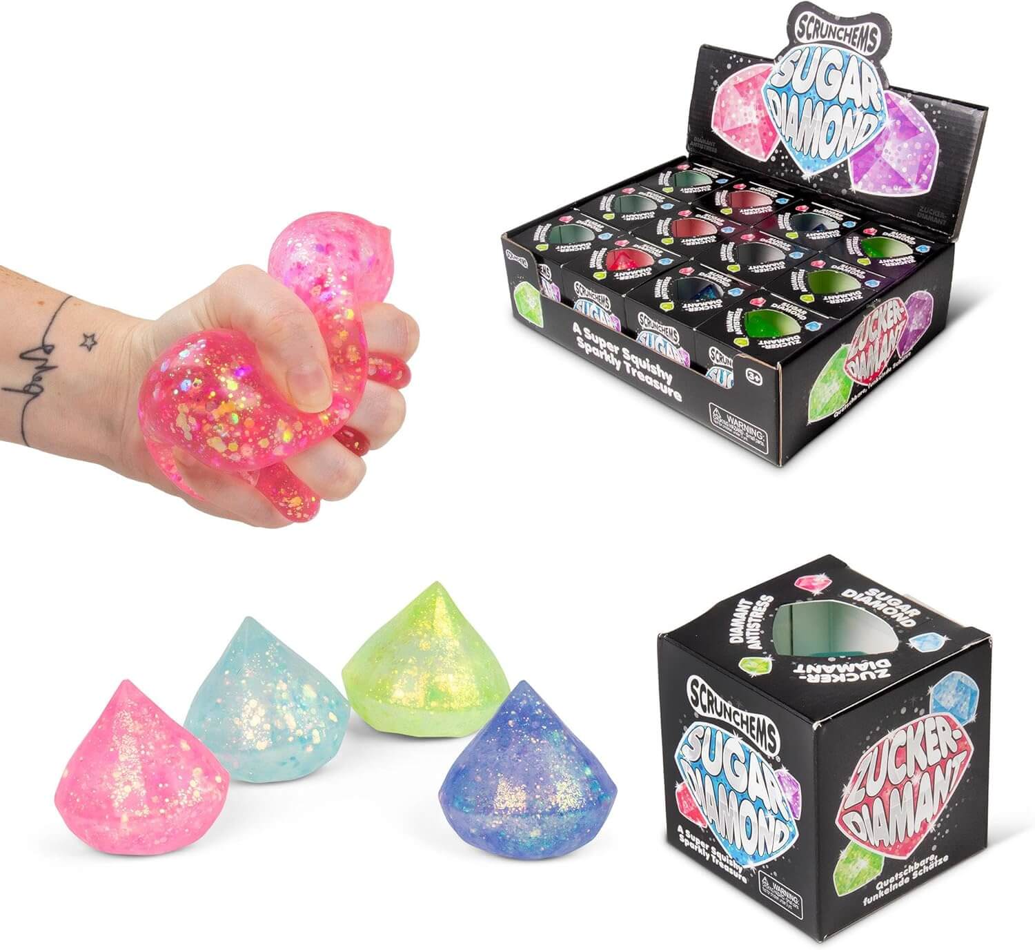 Scrunchems Sugar Diamond – Squishy Sensory Toy