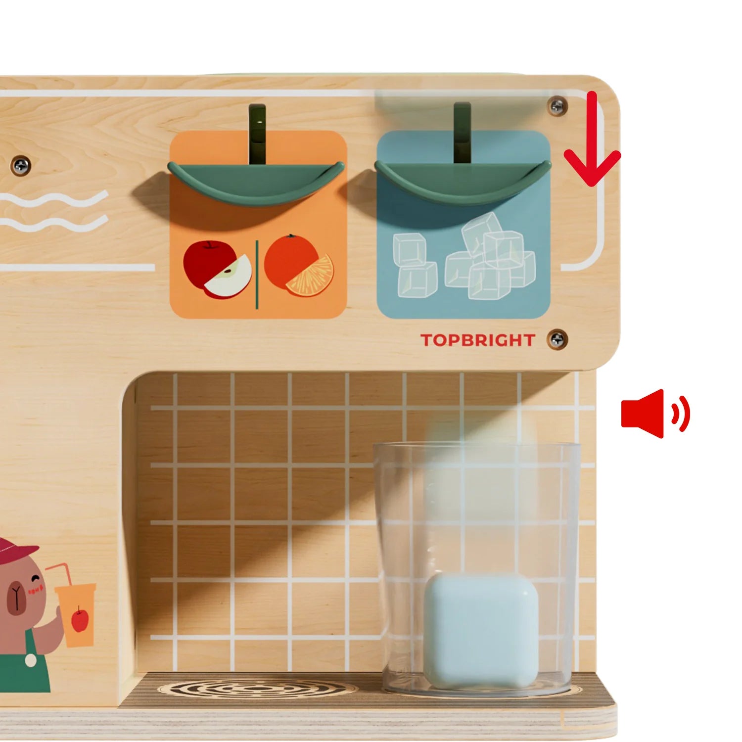Juice Boutique Wooden Imaginative Food Play Set Top Bright