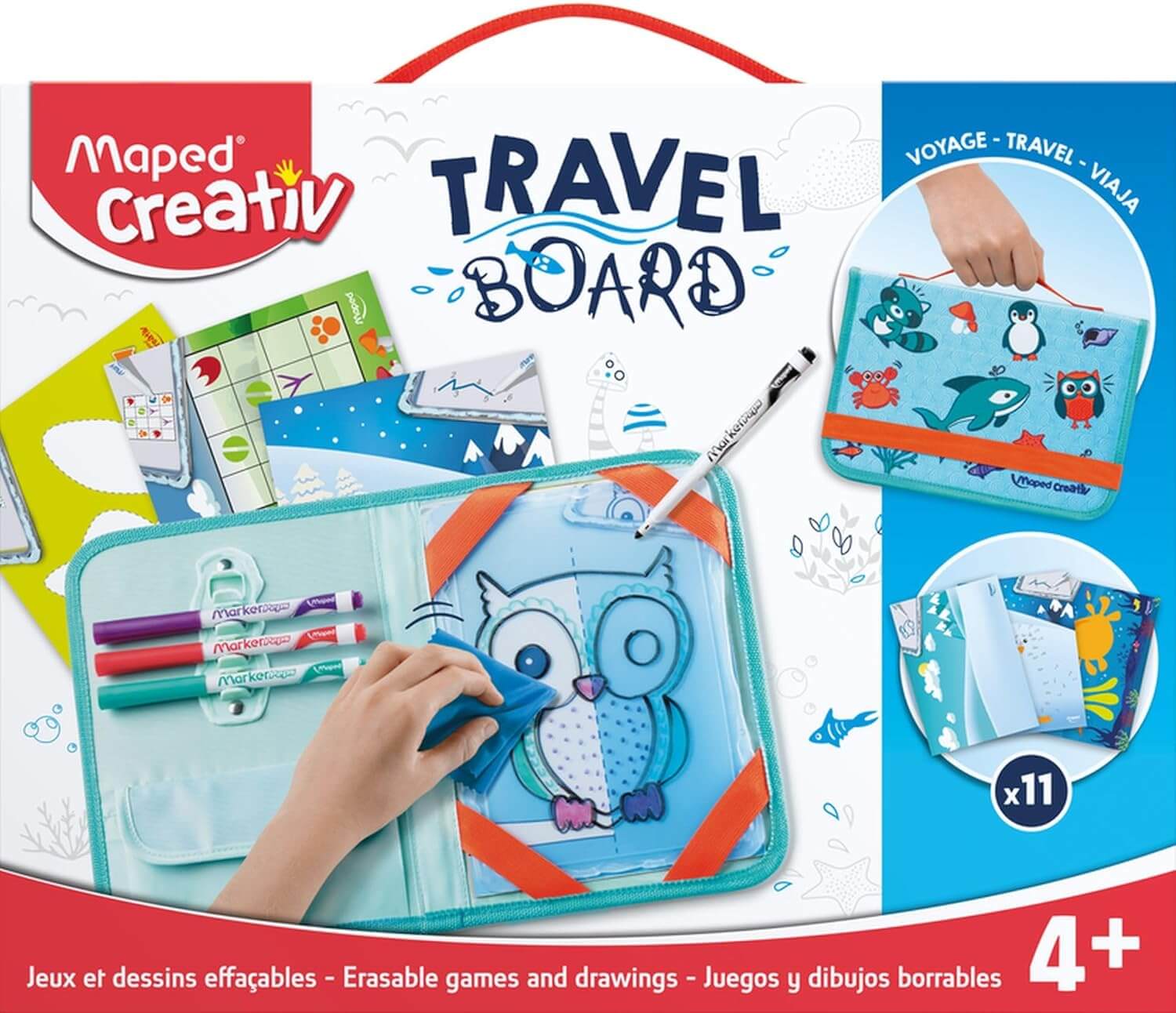 Maped Creativ Travel Board Erasable Games & Drawings